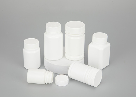 Πλαστικό λευκό μπουκαλιών 60ml 120ml χαπιών κεφαλής κοχλίου για τη χημική ουσία ιατρικής