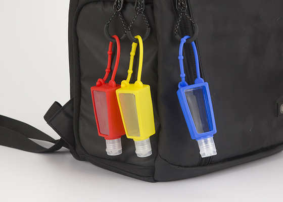30ml Sanitizer χεριών της PET μικρό αντιβακτηριακό μπουκάλι πηκτωμάτων με το πήκτωμα σιλικόνης τραπεζοειδές