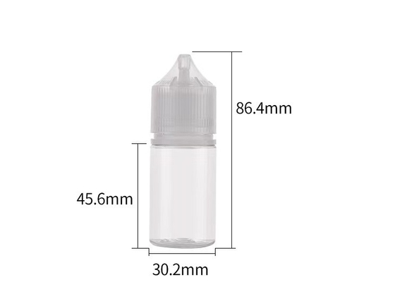 Πλαστικό για κατοικίδια ζώα 30 ml E Cig υγρό μπουκάλι με παιδικό αδιάβροχο καπάκι