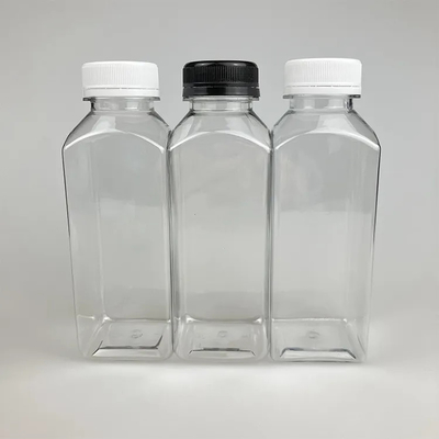 Διαφανές / Προσαρμοσμένο χρώμα 250ml 350ml 500ml PET Φαγητό Juice πλαστικό μπουκάλι με κάλυμμα εκτύπωση Προσαρμοσμένο