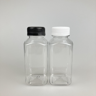 8oz 16oz διαυγές πλαστικό δοχείο χυμού τετράγωνο με κάλυμμα PP