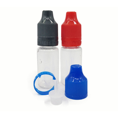 10ml/0.34oz Σφιχτά μπουκάλια PET πλαστικών σταγονιδίων
