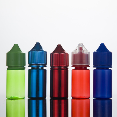 100 ml μπουκάλι υγρού PET E με προσαρμοσμένη χρώμα εκτύπωσης