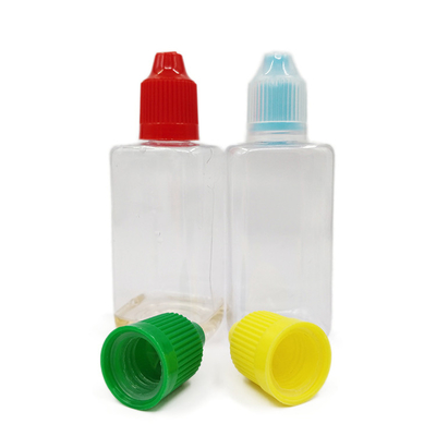 50 ml πλαστικές φιάλες υλικό PET τετράγωνες φιάλες