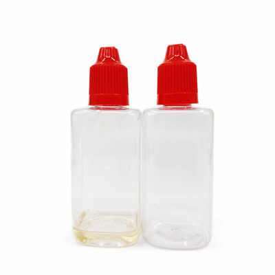 50 ml πλαστικές φιάλες υλικό PET τετράγωνες φιάλες