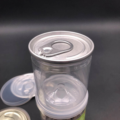 140 ml Διαφανές κοντέινερ για κοσμητικό καθαρισμό σώματος κενά πλαστικά βάζα για κατοικίδια με πλαστικά καπάκια