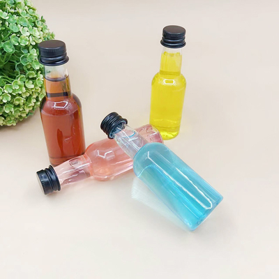Συνιστώ 50ml PET πλαστικό μπουκάλι χυμό φυσικά χυμούς λογότυπο στα μπουκάλια Προσαρμοσμένες ετικέτες για μπουκάλια χυμού σε αποθεματικότητα