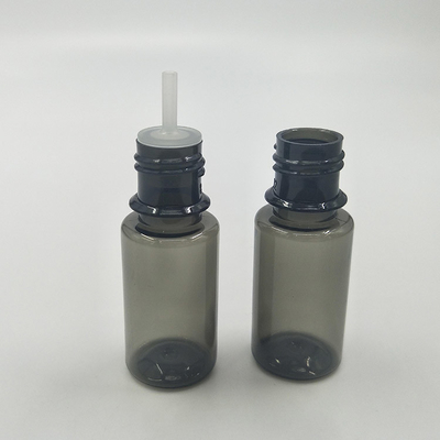 10 ml διαυγές πλαστικό μπουκάλι για κατοικίδια ζώα με λευκό/ μαύρο αδιάβροχο καπάκι
