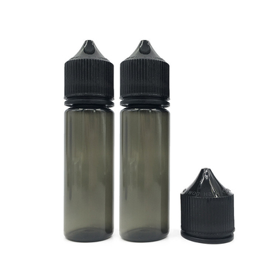 50 ml πιεζόμενο υγρό μπουκάλι PET με μαύρο ή λευκό καπάκι/ κάλυμμα
