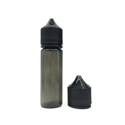 50 ml πιεζόμενο υγρό μπουκάλι PET με μαύρο ή λευκό καπάκι/ κάλυμμα