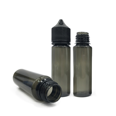 50 ml πιεζόμενο υγρό μπουκάλι PET με μαύρο ή λευκό καπάκι/ κάλυμμα