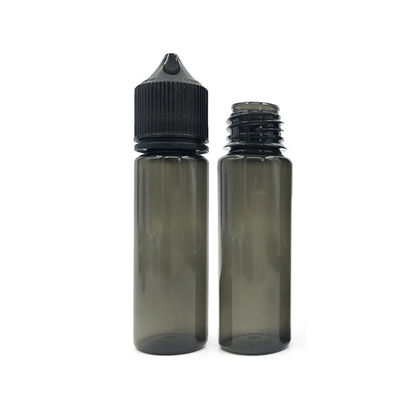 50 ml πιεζόμενο υγρό μπουκάλι PET με μαύρο ή λευκό καπάκι/ κάλυμμα