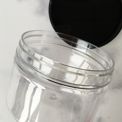 100ml 8oz 500ml 1000ml διαφανές πλαστικό δοχείο αποθήκευσης κατοικίδιων ζώων για τρόφιμα κοσμητικό βάζο κρέμας με καπάκι