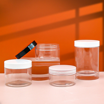 Φθηνή τιμή χονδρική κενή 200ml Διαφανές PET 500ml 300ml 800ml πλαστικό βάζο δοχείο για καλλυντικά τροφίμων