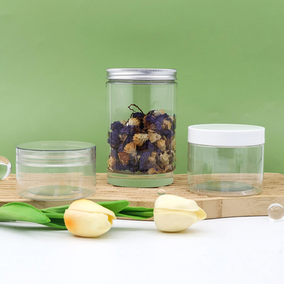 Φθηνή τιμή χονδρική κενή 200ml Διαφανές PET 500ml 300ml 800ml πλαστικό βάζο δοχείο για καλλυντικά τροφίμων