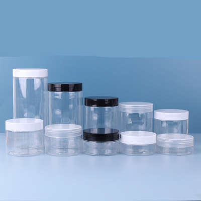 Τροφική ποιότητα Διαφανής 80ml 100ml 120ml 150ml 250ml 500ml 1000ml Παγωμένο πλαστικό βάζο PET με κάλυμμα