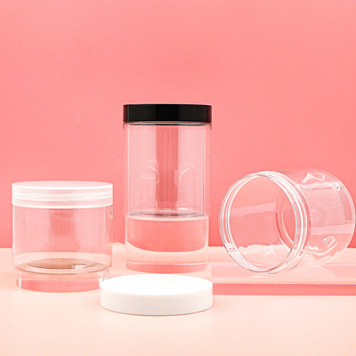 Φθηνή τιμή χονδρική κενή 200ml Διαφανές PET 500ml 300ml 800ml πλαστικό βάζο δοχείο για καλλυντικά τροφίμων