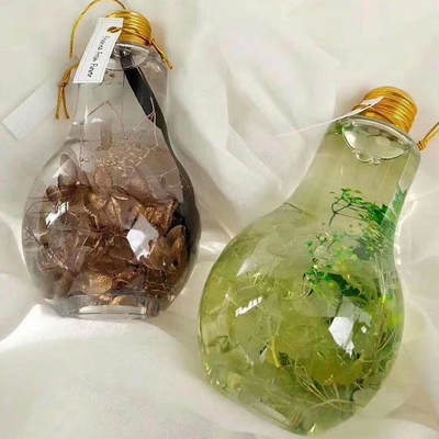 500 ml πλαστικό μπουκάλι χυμού σε σχήμα λάμπας με καπάκι από αλουμίνιο