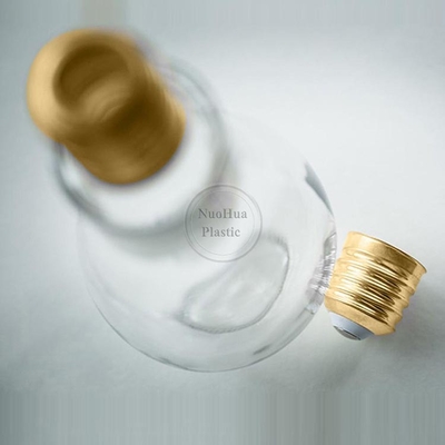 Απαλλαγμένο από BPA Διαφανές 50ML 100ML 150ML Παγωμένο Καφέ Τσάι επίπεδο μπουκάλι χυμού πλαστικού για κατοικίδια ζώα με καπάκι αλουμινίου με βίδα
