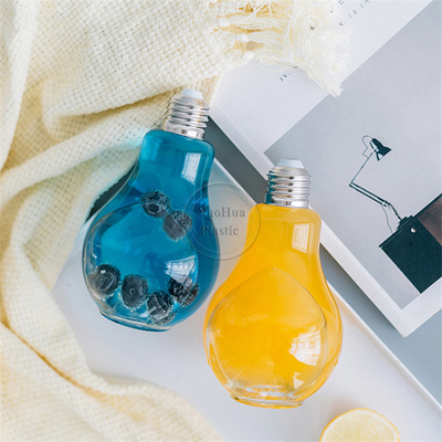 Απαλλαγμένο από BPA Διαφανές 50ML 100ML 150ML Παγωμένο Καφέ Τσάι επίπεδο μπουκάλι χυμού πλαστικού για κατοικίδια ζώα με καπάκι αλουμινίου με βίδα