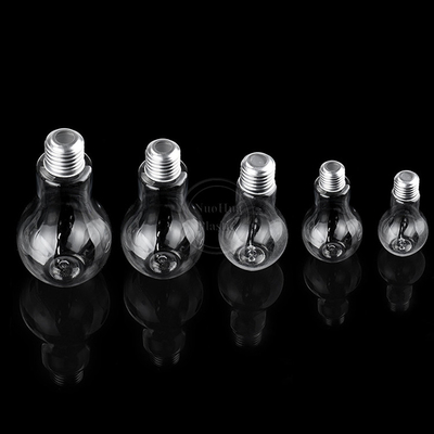 Απαλλαγμένο από BPA Διαφανές 50ML 100ML 150ML Παγωμένο Καφέ Τσάι επίπεδο μπουκάλι χυμού πλαστικού για κατοικίδια ζώα με καπάκι αλουμινίου με βίδα