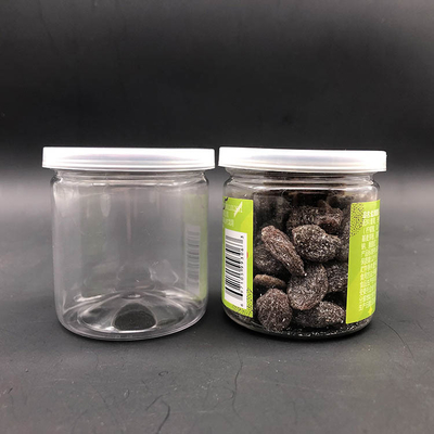 Πιο δημοφιλής 4oz 8oz Διαυγές στρογγυλό πλαστικό βάζο κατοικίδιων ζώων τροφική ποιότητα πλαστικό δοχείο