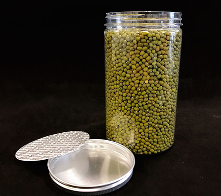 Προσαρμοσμένη 30g 50g PET Κοσμετική συσκευασία πλαστικό κενό δοχείο Μαύρο βάζο κρέμα με πλαστικό καπάκι