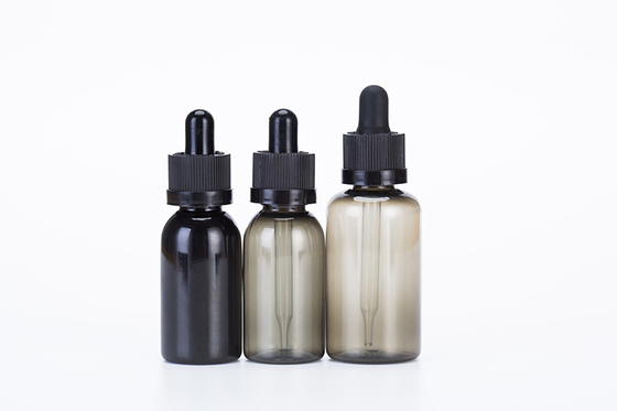 Μπουκάλια σταγόνα 10-120ml Γλυκό καπάκι με βίδα Custom Logo Διαφανές Μαύρο Customized