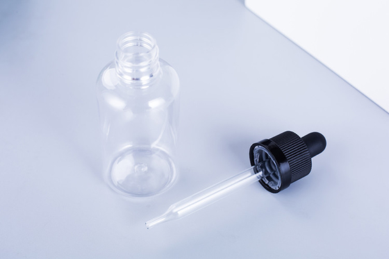 Μπουκάλια σταγόνα 10-120ml Γλυκό καπάκι με βίδα Custom Logo Διαφανές Μαύρο Customized