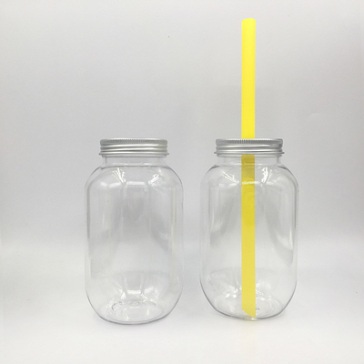 Μπουκάλια τσαγιού γάλακτος αδιάβροχα 120 ml 250 ml 350 ml 500 ml Διαυγές τετράγωνο στρογγυλό μπουκάλι με βίδα στο καπάκι