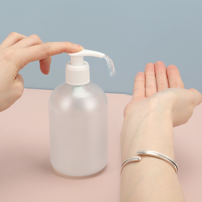 Flip top Στρογγυλά μπουκάλια λοσιόν PET 300ml Διαυγές μπουκάλια για αποτελεσματική φροντίδα του σώματος