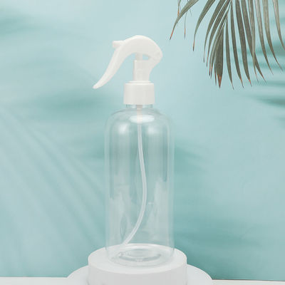 Στρογγυλά, διαφανή πλαστικά μπουκάλια λοσιόν με επιφάνεια ετικετοποίησης κατάλληλα για συσκευασία προϊόντων περιποίησης δέρματος και ομορφιάς