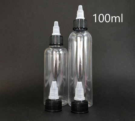 Διαυγές πλαστικό μπουκάλι με βίδα σε 15 ml-100 ml χωρητικότητα για εξατομικευμένη σφραγίδα
