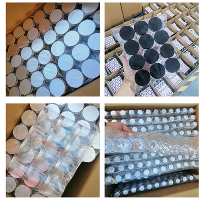 Αμπερό μαύρο περιέκτη PET άδειο 100g 120g 200g 250g 300g 500g πλαστικό βάζο με εσωτερικό καπάκι 4oz 8oz