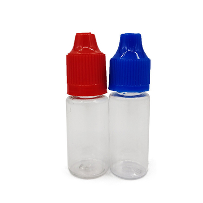 Διαφανές 10ml 15ml 30ml 60ml 80ml 100ml υγρό μπουκάλι PET E με εξατομικευμένη εκτύπωση οθόνης λογότυπου