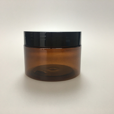Χονδρικό 8oz 250ml 250g δοχεία αποθήκευσης τροφίμων κοντέινερ Στρογγυλό σχήμα πλαστικό PET με μαύρα LIDS