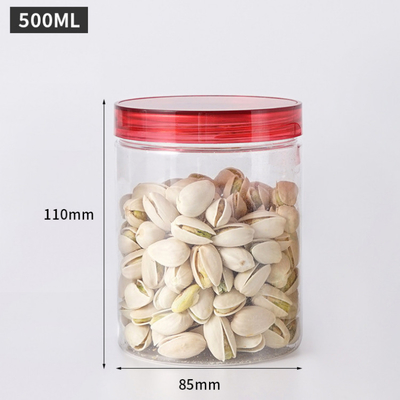 Διαυγές στρογγυλές πλαστικές βάζες 2oz-8oz με καπάκια για λάσπη και μπαχαρικά