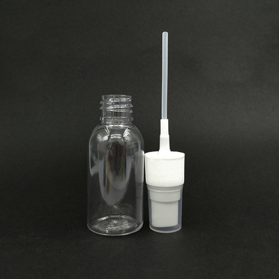30 ml PET πλαστικό κενό επαναγεμιστέο σαφές σπρέι βρύσης με μαύρα λευκά καπάκια