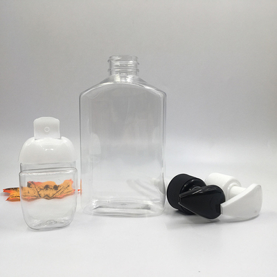 24mm Caliber Clear Squeeze pump μπουκάλια PET για διανομή καλλυντικών υγρών