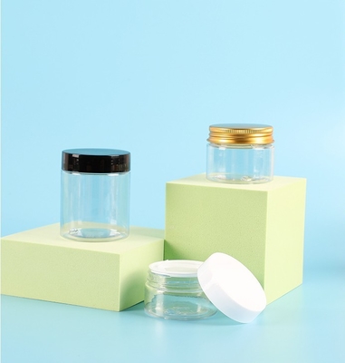 Χονδρικό 8oz 100ML 200ML 250ML 500ML Custom κενό ευρύ στόμα πολυτελή πλαστικό PE καλλυντικό σώμα βούτυρο βάζα