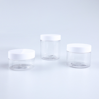Χονδρικό 8oz 100ML 200ML 250ML 500ML Custom κενό ευρύ στόμα πολυτελή πλαστικό PE καλλυντικό σώμα βούτυρο βάζα