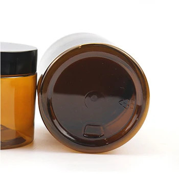 Ζεστή πώληση Διαφανές Μαύρο Πλαχτώδες 250ml 8oz Άδειο Μεγάλο Πολυκαλλυντικό Περιέκτες πλαστικές φιάλες