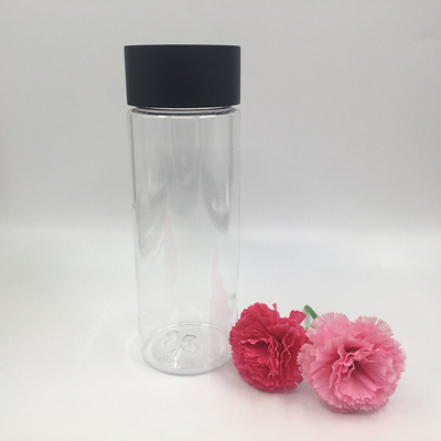 250 ml τετραγωνικά στρογγυλά πλαστικά μπουκάλια τσαγιού γάλακτος με βίδα στα καπάκια