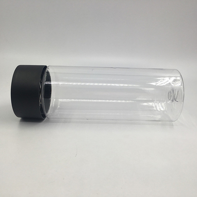 250 ml τετραγωνικά στρογγυλά πλαστικά μπουκάλια τσαγιού γάλακτος με βίδα στα καπάκια