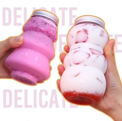 8oz 12oz 16oz στρογγυλό χυμό πλαστικό μπουκάλι συσκευασία για τα ποτά με βίδα κάλυμμα νέο κενό μπουκάλι κατοικίδιων ζώων