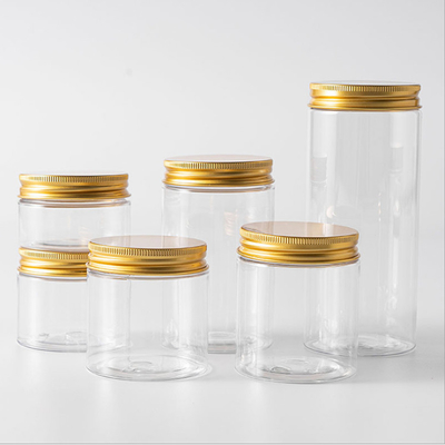 250 ml 350 ml 500 ml τετραγωνικά καλλυντικά βάζα PET πλαστικά δοχεία ζάχαρης για συσκευασία τροφίμων