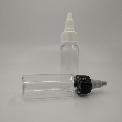 100 ml διαυγές πλαστικό μπουκάλι υγρού με επάνω βίδα με ευρύ στόμα για εξατομικευμένη εκτύπωση