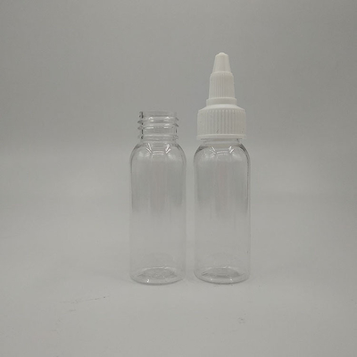 100 ml διαυγές πλαστικό μπουκάλι υγρού με επάνω βίδα με ευρύ στόμα για εξατομικευμένη εκτύπωση