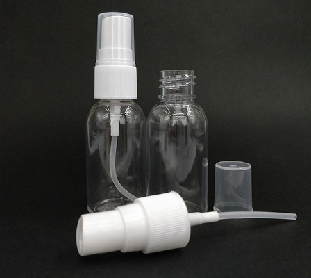 50 ml διαυγές μπουκάλι ψεκασμού πλαστικού PET με κλασικό σχεδιασμό