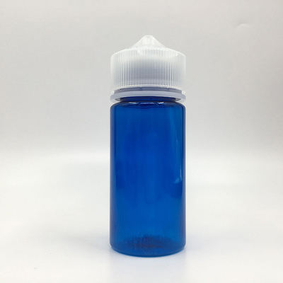 100 ml διαυγές πλαστικό μπουκάλι PET με μεταλλικά καπάκια για υγρό